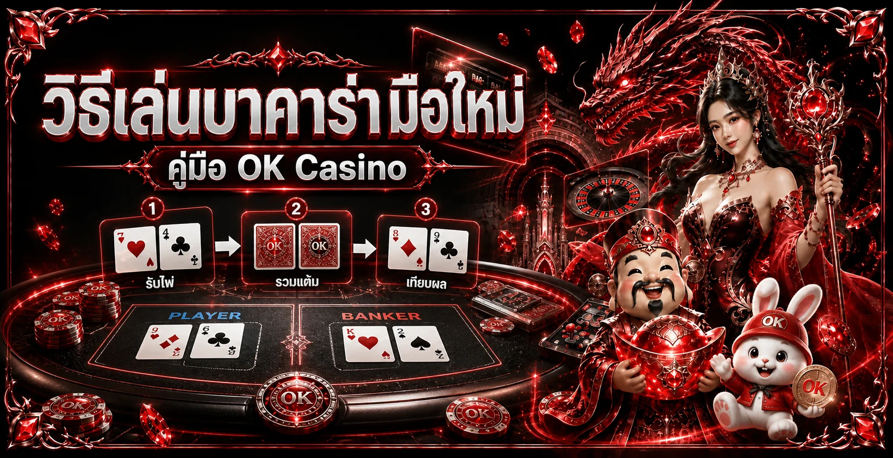 OK Casino | วิธีเล่นบาคาร่า มือใหม่แบบเข้าใจจริง